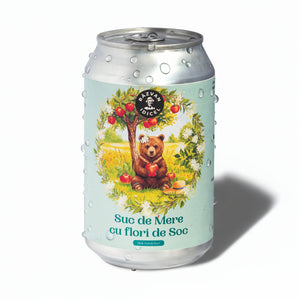 Suc de Mere Natural cu Flori de Soc și Bule - Ediție Limitată - Răzvan Idicel - 330 ml
