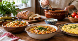 Can vegetarians eat traditional Romanian pantry staples?