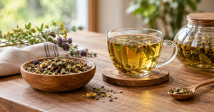 How long should you steep Romanian herbal tea?