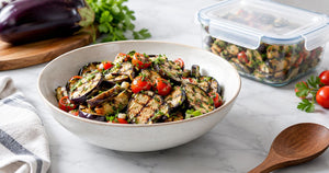 Can grilled eggplant salad be frozen?