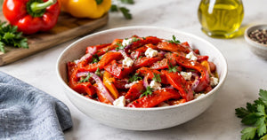 How long does roasted pepper salad keep in the fridge?