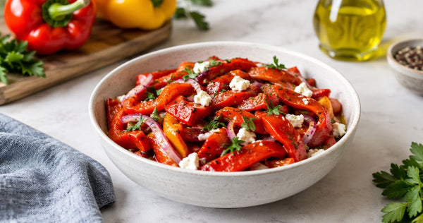 How long does roasted pepper salad keep in the fridge?