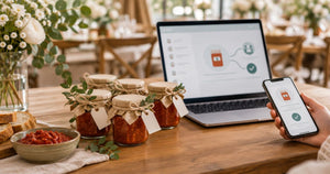 Automatically add zacuscă to your wedding favor order when guests RSVP
