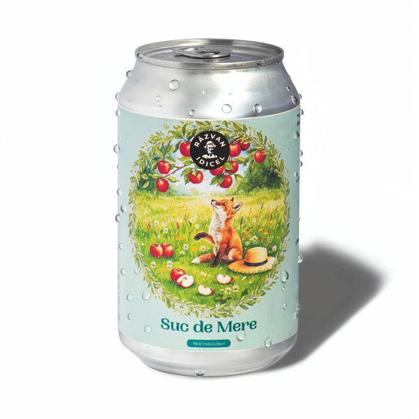 Suc de Mere Natural cu Bule - Ediție Limitată - Răzvan Idicel - 330 ml