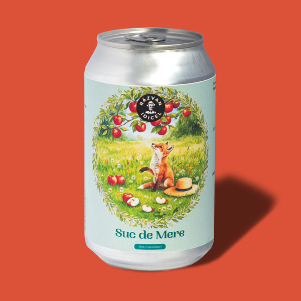 Suc de Mere Natural cu Bule - Ediție Limitată - Răzvan Idicel - 330 ml