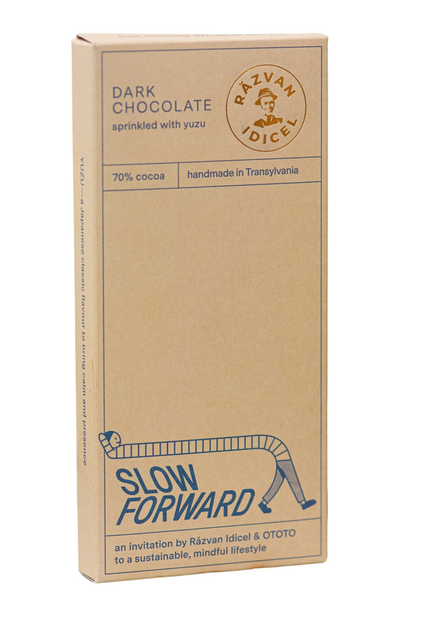 Chocolate 70% cocoa with orange and juniper from Puscălupi gin 80g - Limited Edition