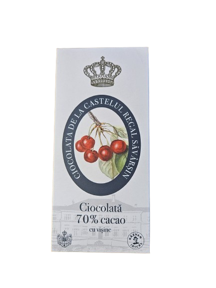 Chocolate 70% cocoa with orange and juniper from Puscălupi gin 80g - Limited Edition