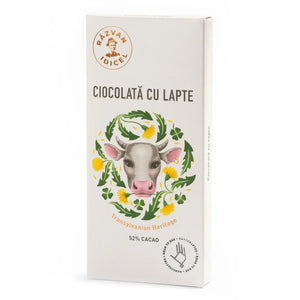 Ciocolată cu lapte 52% cacao - Răzvan Idicel - 80g