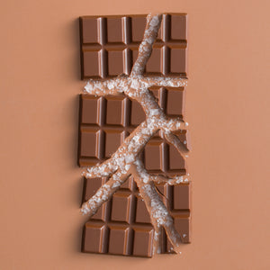 Ciocolată cu lapte și sare de mare 52% cacao - Răzvan Idicel - 70g