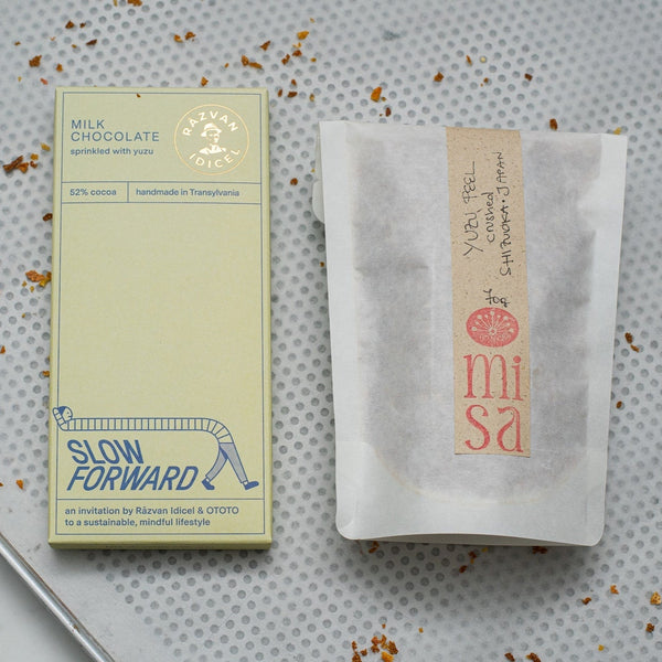 Ciocolată cu lapte și yuzu 52% cacao - Răzvan Idicel x OTOTO - 70g