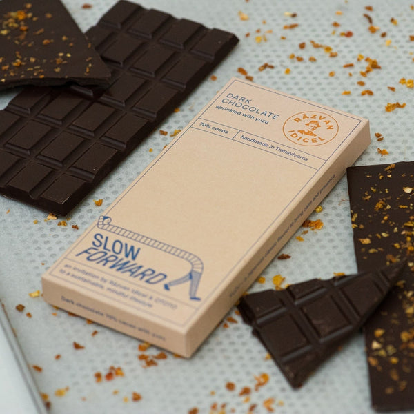 Ciocolată neagră și yuzu 70% cacao - Răzvan Idicel x OTOTO - 70g
