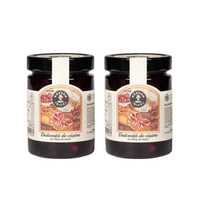 Duo dulceață de vișine cu miez de nucă Răzvan 380g