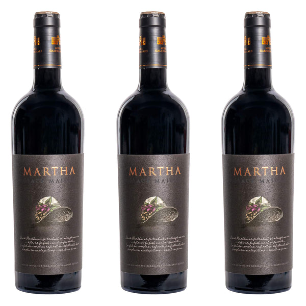 Pachet 3 sticle Vin Martha Black Maiden