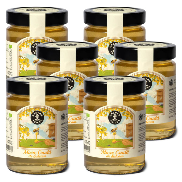 Pachet 6 borcane Miere de Salcâm Bio