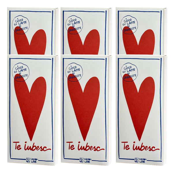 Pachet 6 Ciocolate AERWEAR "Te Iubesc"