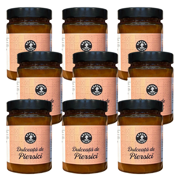 Pachet 9 borcane Dulceață de piersici