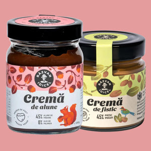 Pachet crema de alune si crema de fistic