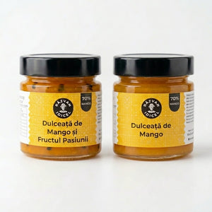 Duo dulceata de mango, dulceata de mango si fructul pasiunii