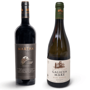Răzvan Idicel Galicea Mare Old White Tămâioasă Românească wine bottle with a cream label and brown foil capsule