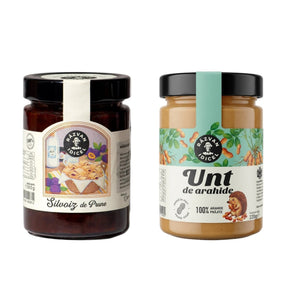 Dulceață de silvoiz de prune + Unt de arahide fără zahăr