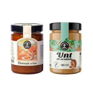 Dulceată de caise + Unt de arahide fără zahăr