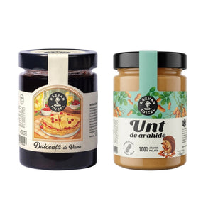 Dulceață de vișine + Unt de arahide fără zahăr