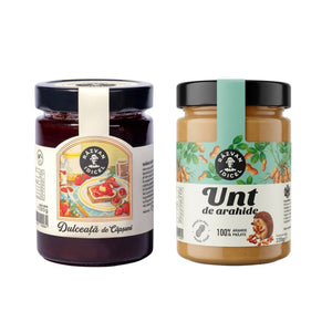 Dulceață de căpșuni + Unt de arahide fără zahăr