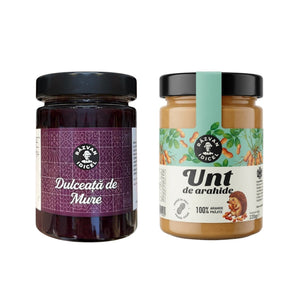 Dulceată de mure + Unt de arahide fără zahăr